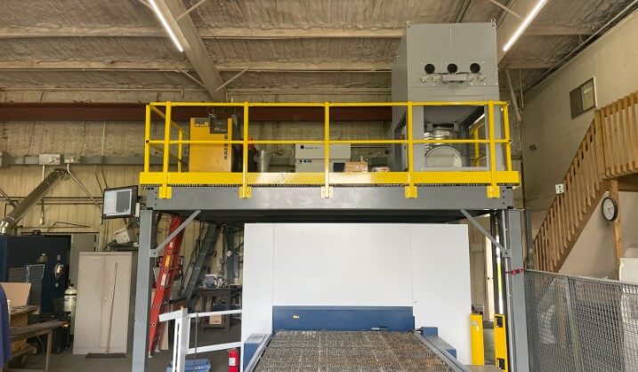Case Study: Mezzanine over Laser in Fab Shop